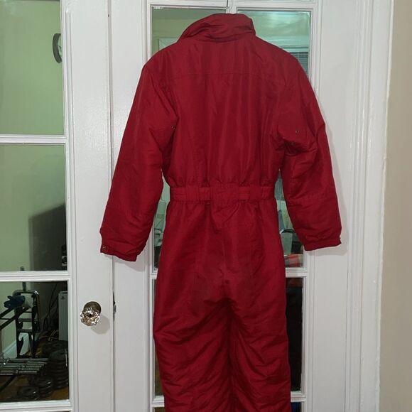 Vintage 90s 80s couloir women’s red ski snow mountaineering jumpsuit outfit - Picture 4 of 17